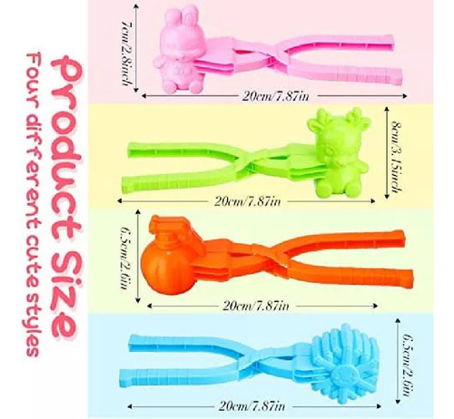Civaner Snowball Maker Toys Kit De Moldes De Nieve Juguete D