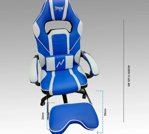 Imagen 6 de 7 de Silla Gamer Sillon Pc Butaca Escritorio Oficina C/ Apoyapies