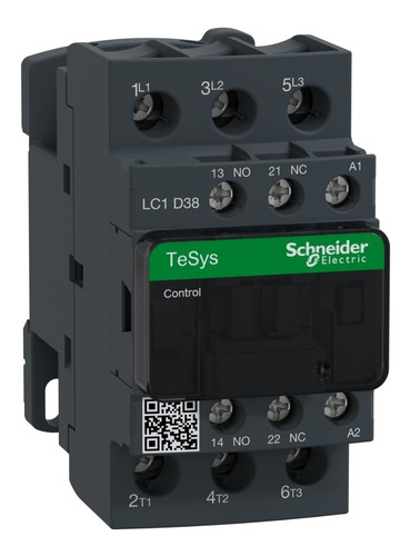 Imagen 1 de 2 de Contactor Schneider Electric Lc1d38m7 De 38a Bobina 220v