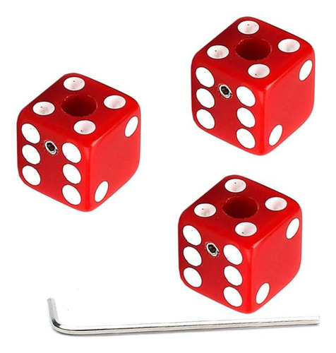 Alnicov 3 Piezas Perillas De Control De Volumen De Dados Roj