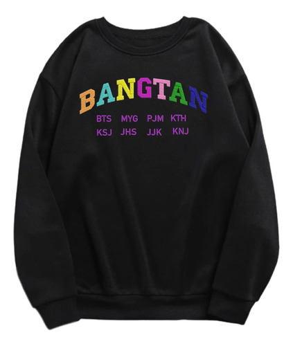 Sudadera Swaeter Bts Bordada Kpop Coreana Bangtan 