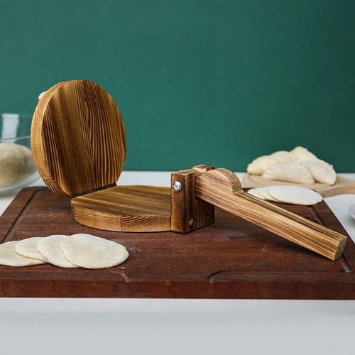 Prensa De Tortilla De Madera Para Hacer Bolas De , Prensador