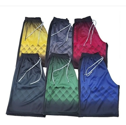 Imagem 3 de 6 de Kit 10 Bermuda Flanelada Short Calçao Bolso Ziper Atacado N