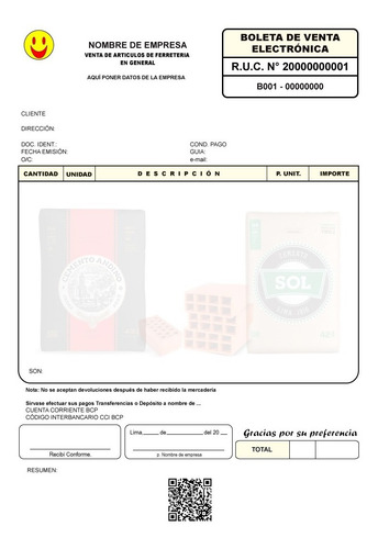 Software Para Ferretería Facturación Electrónica Pago Unico