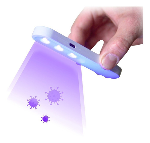 Imagen 1 de 7 de Esterilizador Portátil Lámpara Uv Led Objetos Superficies