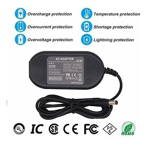 Ack E18 Dr Adaptador Fuente Alimentacion Ca Cargador Kit