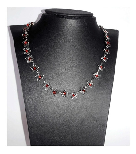 Imagen 2 de 3 de Collar Acero Quirúrgico - Estrella Roja