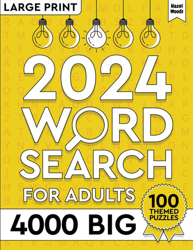 Book : 4000 Big Word Search For Adults Large Print (100...