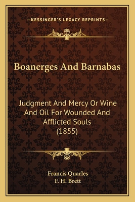 Libro Boanerges And Barnabas: Judgment And Mercy Or Wine ...