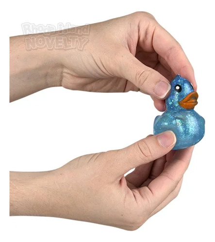 Squishy Squeeze Patito Glitter Apretable Antiestrés Fidget Color Colores