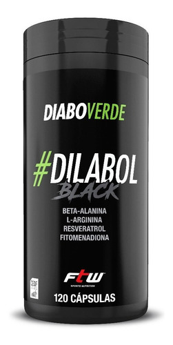 Dilabol Black Vasodilatador 120 Cáps - Diabo Verde - Ftw