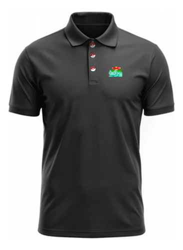 Playera Polo Pokemon Minimalista, Botones Pokebola Charizard