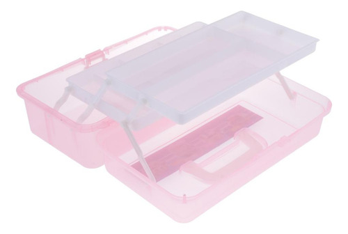 Grande De Ferramentas De Três Camadas Do Agregado Rosa.
