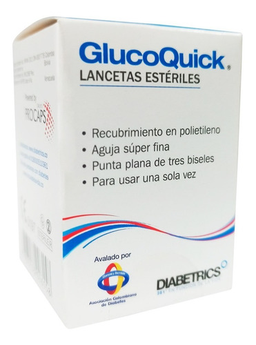 Lancetas Esteriles Glucoquick 50 Unidades