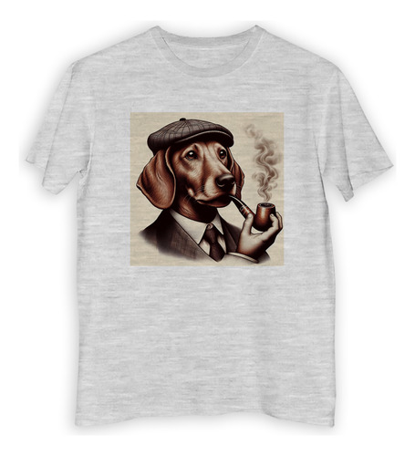 Remera Niño Perro Pipa Boina Traje Smoking Vintage