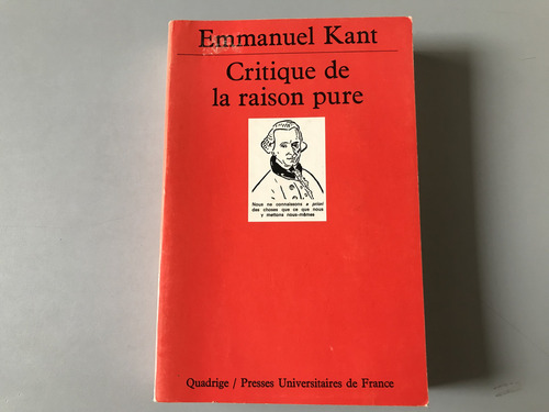 Crítica De La Razón Pura - Immanuel Kant - En Francés