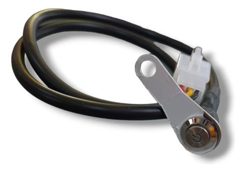 Switch Boton Interruptor C/soport Plata C/luz Azul Universal