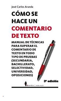 Libro Cómo Se Hace Un Comentario De Texto Sku