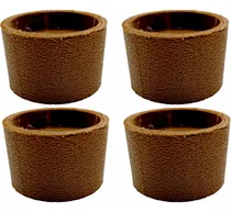 Comprar Patas Tacos Redondos X4 Elevar 3cm Camas Muebles Marrones
