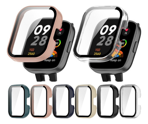 Protector Carcasa Slim+vidrio Para Redmi Watch3 Lite/active