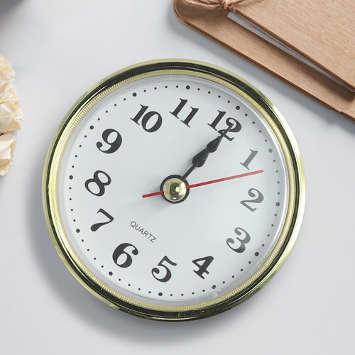 Reloj De Cuarzo Con Insertos Para Piezas De Bricolaje, Plást