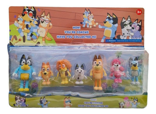 Blister Bluey Bingo X7 Personajes Coleccion 