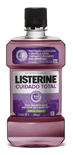 Antisséptico Bucal Listerine Cuidado Total 500ml