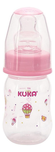 Mamadeira Kuka Natural Color Rosa 70 Ml Bico Universal- 1552