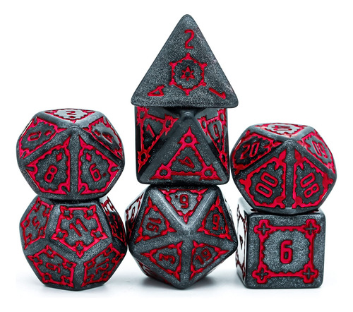 Cusdie 7 Dados Dnd Gigantes De 0.984in, Juego De Dados Polid