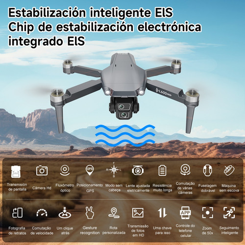 Mini Drone Profesional Gps Controlador Avanzado Pantalla L6001, SJRC 8k L600-1PRO MAX L600-1PRO 2