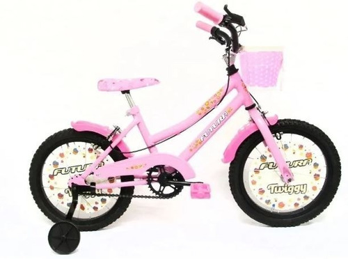 Bicicleta Infantil Rodado 16 Nena 4047 Futura Twin Bmx