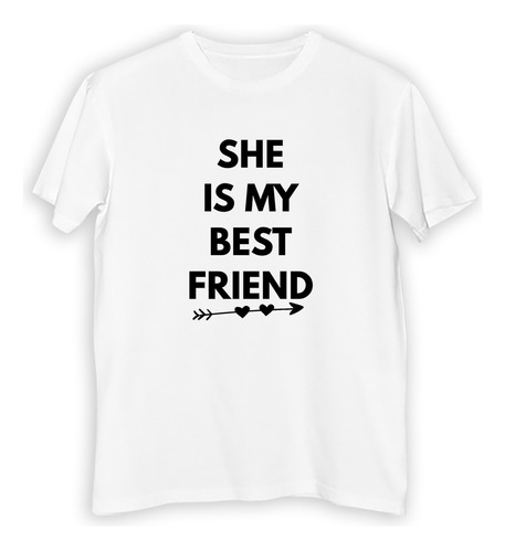 Remera Niño She Is My Best Friend Amistad Love M1