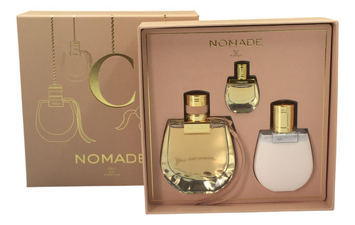 Kit De Perfumes Chloé Nomade Edp 3 Peças - Original