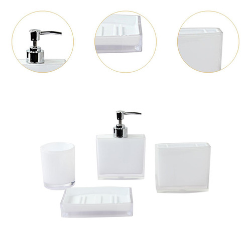 Juego De 4 Uds De Soporte Para Cepillos De Dientes,