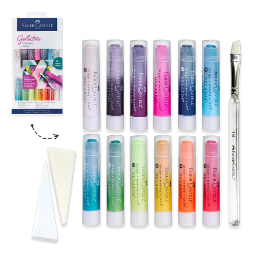 Faber-castell Gelatos Colors Set, Iridiscentes, Pigmentos So