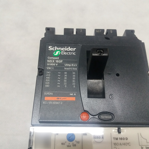 Disjuntor 3 X 160a 380v 36ka Lv430630 - Nsx 160f Tm 160d