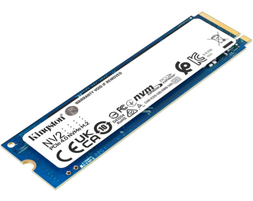 Imagen 4 de 5 de Disco Solido Ssd 250gb M.2 Kingston Nv2 Pcie 4.0 Nvme Pc