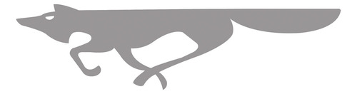 Calco Emblema Baul Vw Fox -zorro- Negro