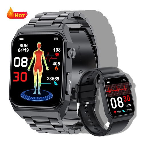 Reloj Inteligente 1.91 Hd Con Bluetooth Para Llamadas, Ecg,