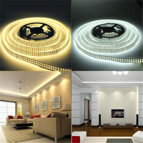 Luz De Faixa Branca Flexível Quente E Fria De 12v 5m Smd 352