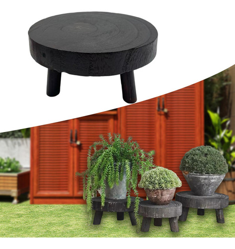 Soporte De Plantas De Madera, Soporte De Planta De 20cmx9cm