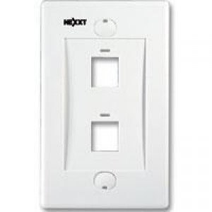 Placa P/pared Nexx Aw160nxt02 Sencilla Rj-45 2 Salidas Blanc