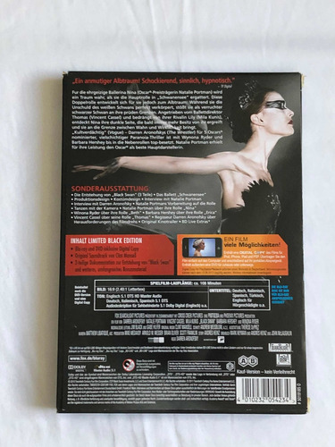 Cisne Negro Blu Ray Dvd E Trilha Sonora Ed Limitada Raro (Usado)