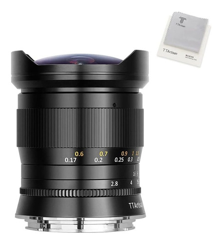 Lente De Camara Ttartisan Para Canon 11 Mm F2.8 Ojo De Pez