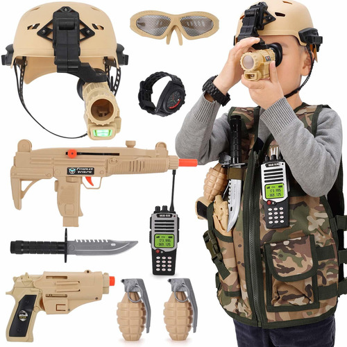 Disfraz  De Soldado Militar Para Niños,  De Halloween Fr28df