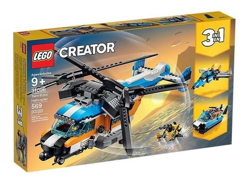 Todobloques Lego 31096 Creator Helicóptero De Doble Hélice