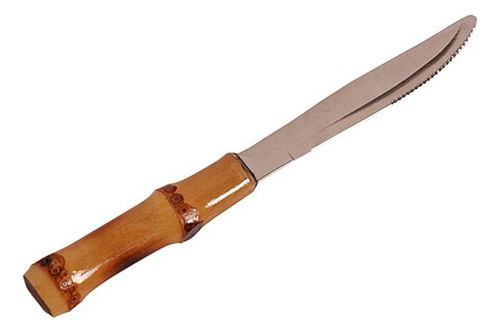 faca De Mesa Com Cabo Em Bambu Gma Talheres