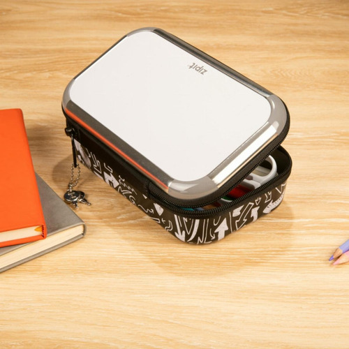Zipit Cerradura Estuche Para Lápices Para Niños | Estuche Color Blanco