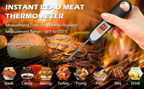 Termometro Digital Para Carnes, Alimentos, Bebidas