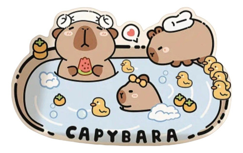 Tapete De Baño Capibara Marrón Capibaras